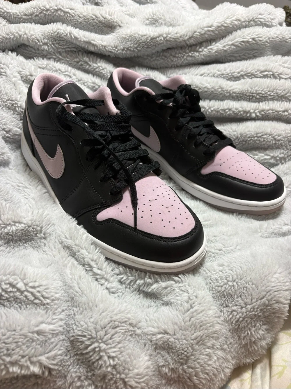 Size 12 Air Jordan 1 Low SE 'Black Iced Lilac'
